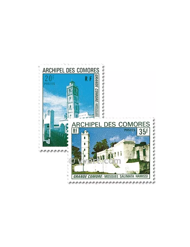 n° 87/88 - Timbre Comores Poste