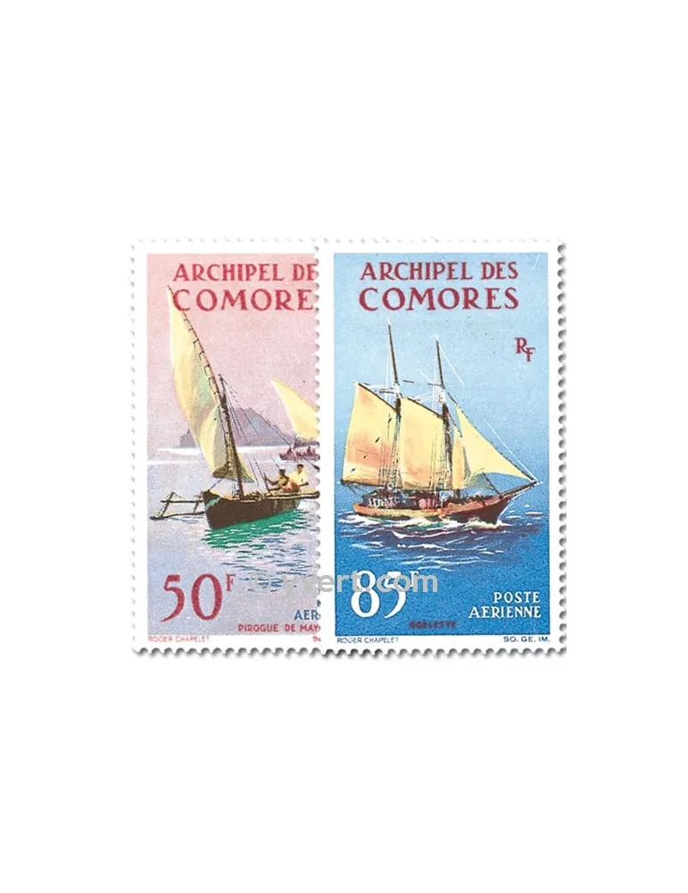 n° 10/11 - Timbre Comores Poste aérienne