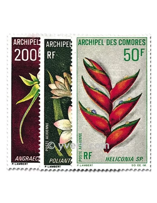 n° 26/28 - Timbre Comores Poste aérienne