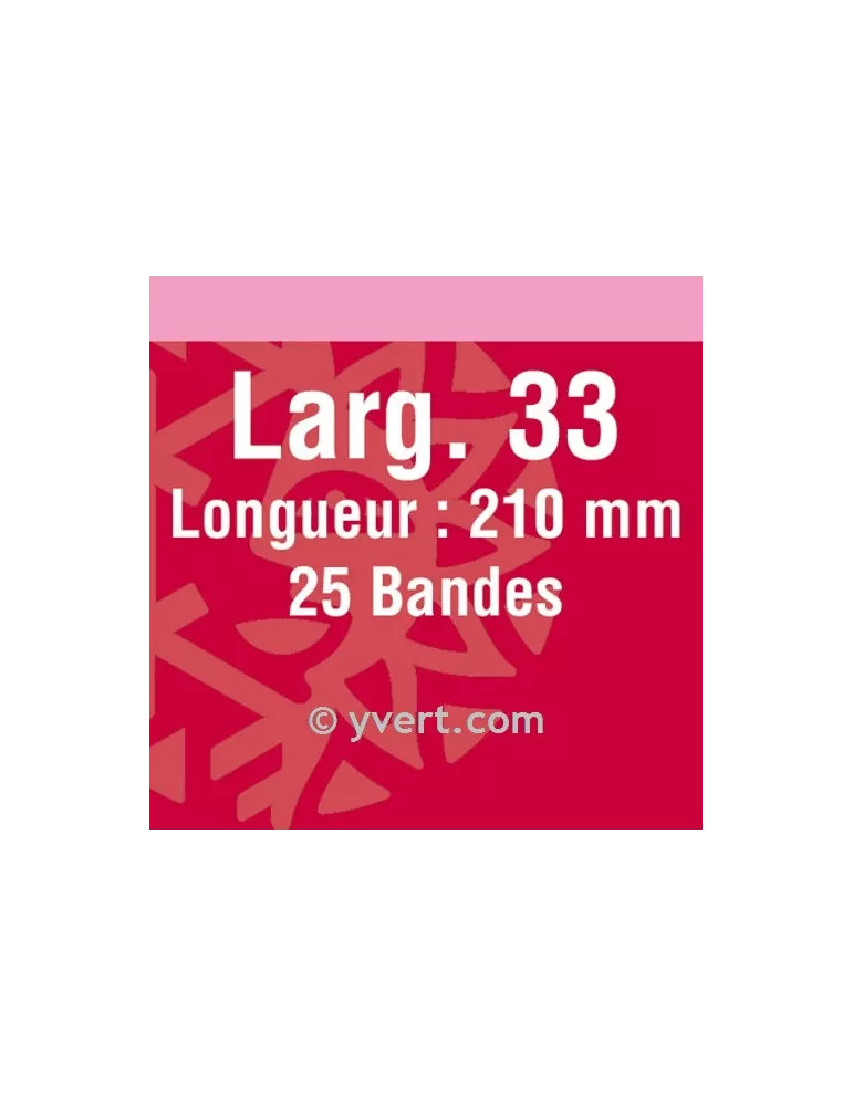 Bandes simple soudure - 33mm (Fond noir)