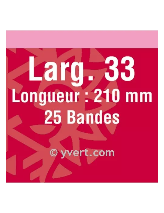Bandes simple soudure - 33mm (Fond noir)