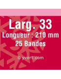 Bandes simple soudure - 33mm (Fond noir)