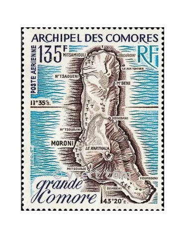 n° 53 - Timbre Comores Poste aérienne