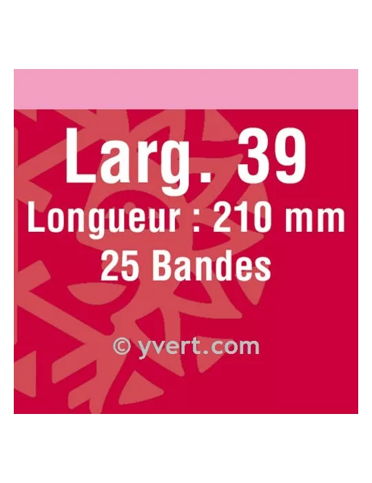 Bandes simple soudure - 39mm (Fond noir)