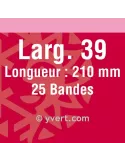 Bandes simple soudure - 39mm (Fond noir)