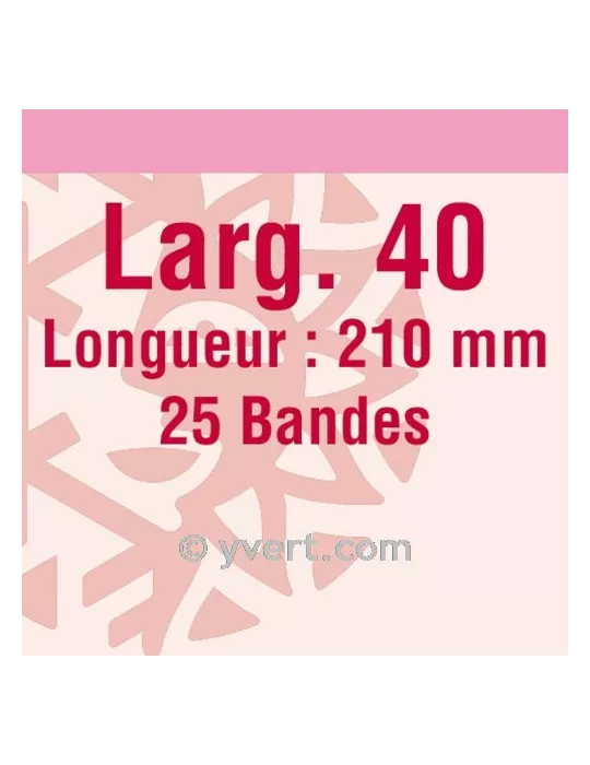 Bandes simple soudure - 40mm (Fond transparent)