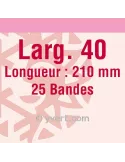 Bandes simple soudure - 40mm (Fond transparent)