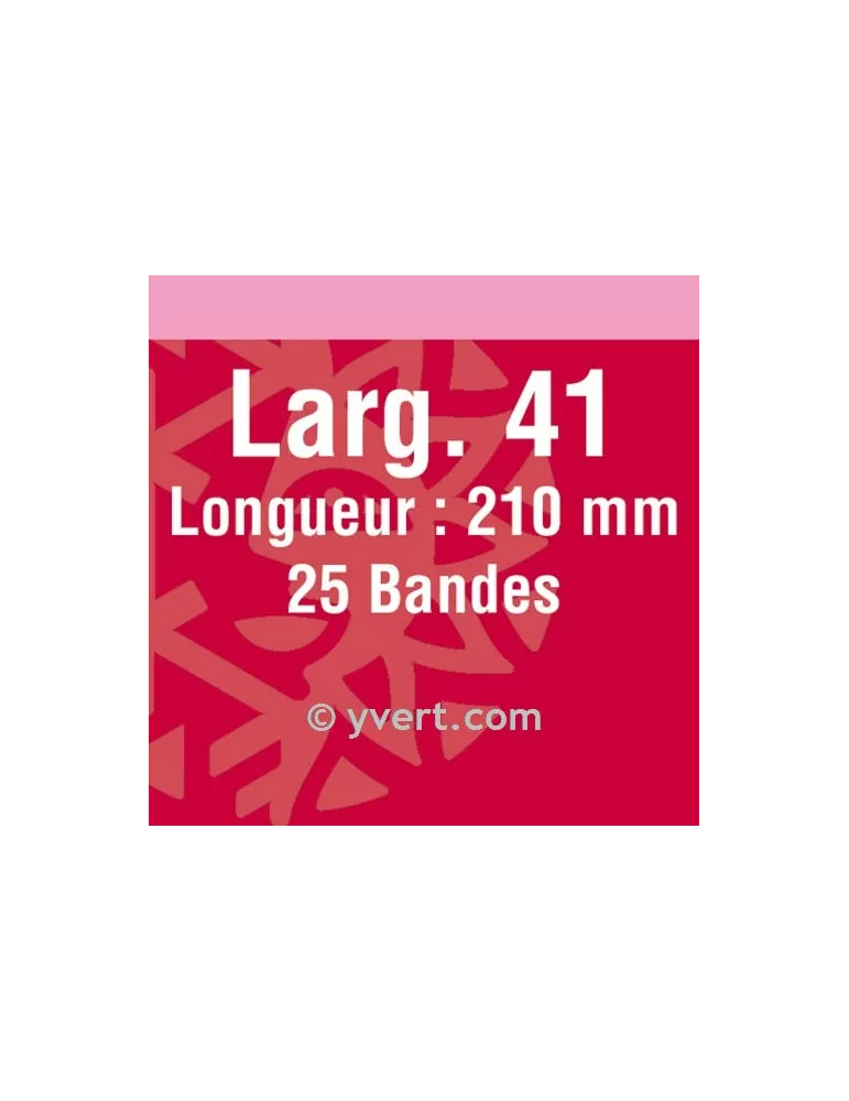 Bandes simple soudure - 41mm (Fond noir)