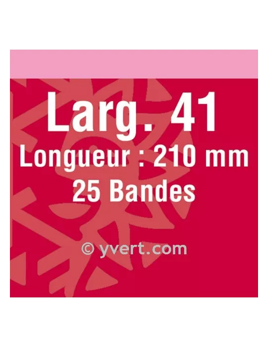 Bandes simple soudure - 41mm (Fond noir)