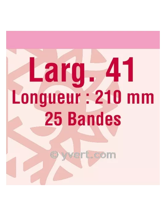 Bandes simple soudure - 41mm (Fond transparent)