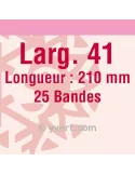 Bandes simple soudure - 41mm (Fond transparent)