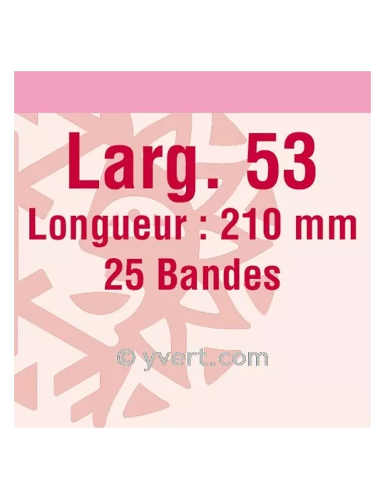 Bandes simple soudure - 53mm (Fond transparent)