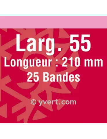 Bandes simple soudure - 55mm (Fond noir)