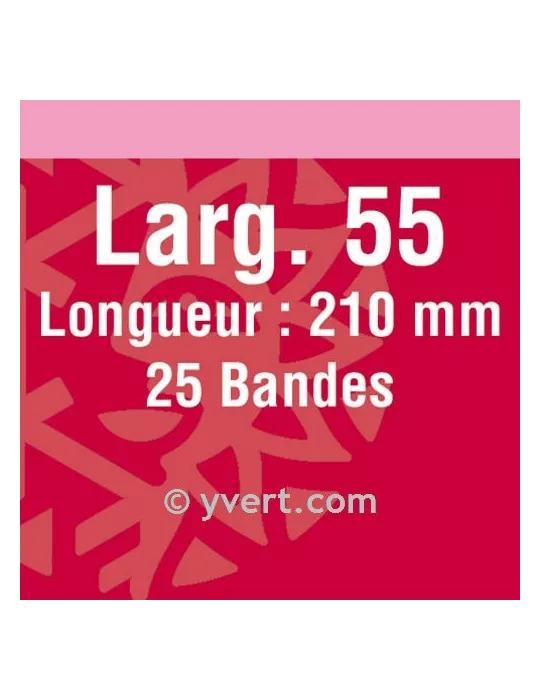 Bandes simple soudure - 55mm (Fond noir)