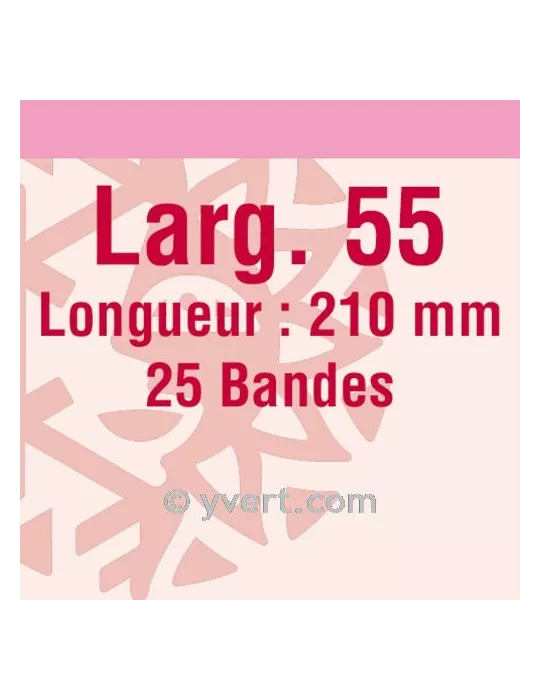 Bandes simple soudure - 55mm (Fond transparent)