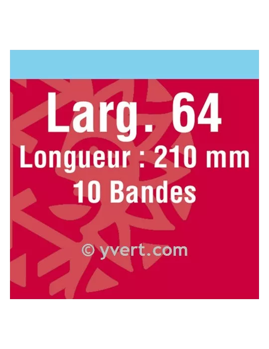 Bandes simple soudure - 64mm (Fond noir)