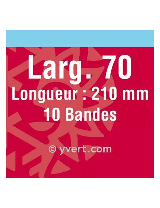 Bandes simple soudure - 70mm (Fond noir)