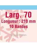 Bandes simple soudure - 70mm (Fond transparent)