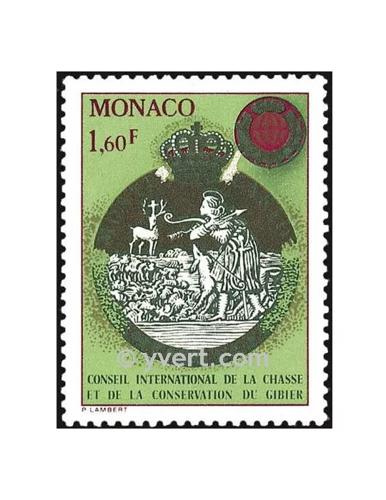 n° 1338 - Timbre Monaco Poste