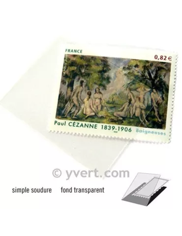 Pochettes simple soudure - Lxh:53x41mm (Fond transparent) 2