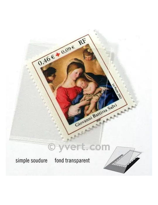 Pochettes simple soudure - Lxh:30x36mm (Fond transparent)