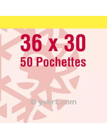Pochettes simple soudure - Lxh:36x30mm (Fond transparent)