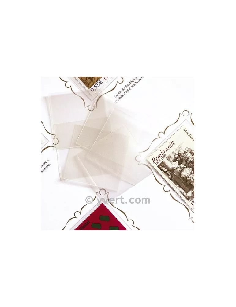 Pochettes simple soudure - Lxh:37x48mm (Fond transparent)