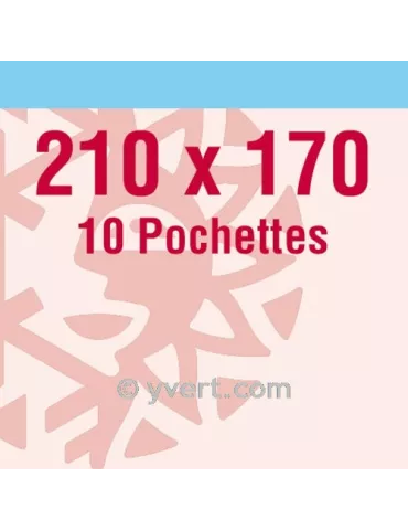 Pochettes simple soudure - Lxh:210x170mm (Fond transparent) (D)