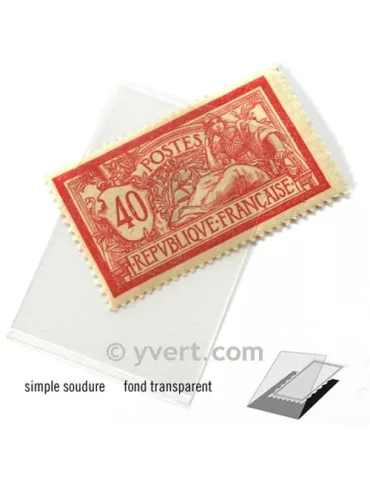 Pochettes simple soudure - Lxh:24x40mm (Fond transparent) 2