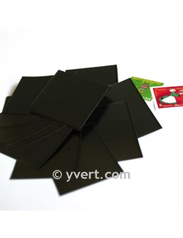 Pochettes simple soudure - Lxh:26x32mm (Fond noir) 2