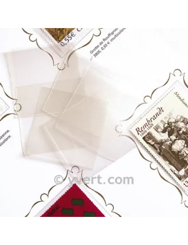 Pochettes simple soudure - Lxh:48x53mm (Fond transparent) 2