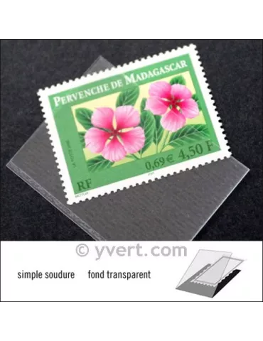 Pochettes simple soudure - Lxh:42x31mm (Fond transparent) 2