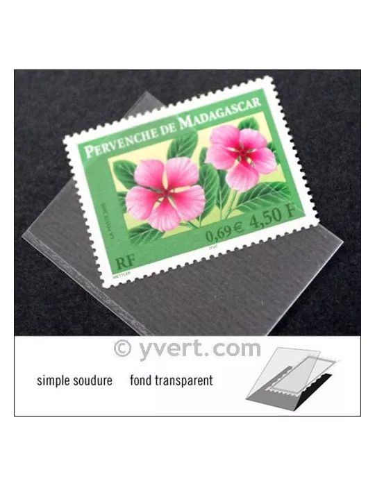 Pochettes simple soudure - Lxh:42x31mm (Fond transparent)