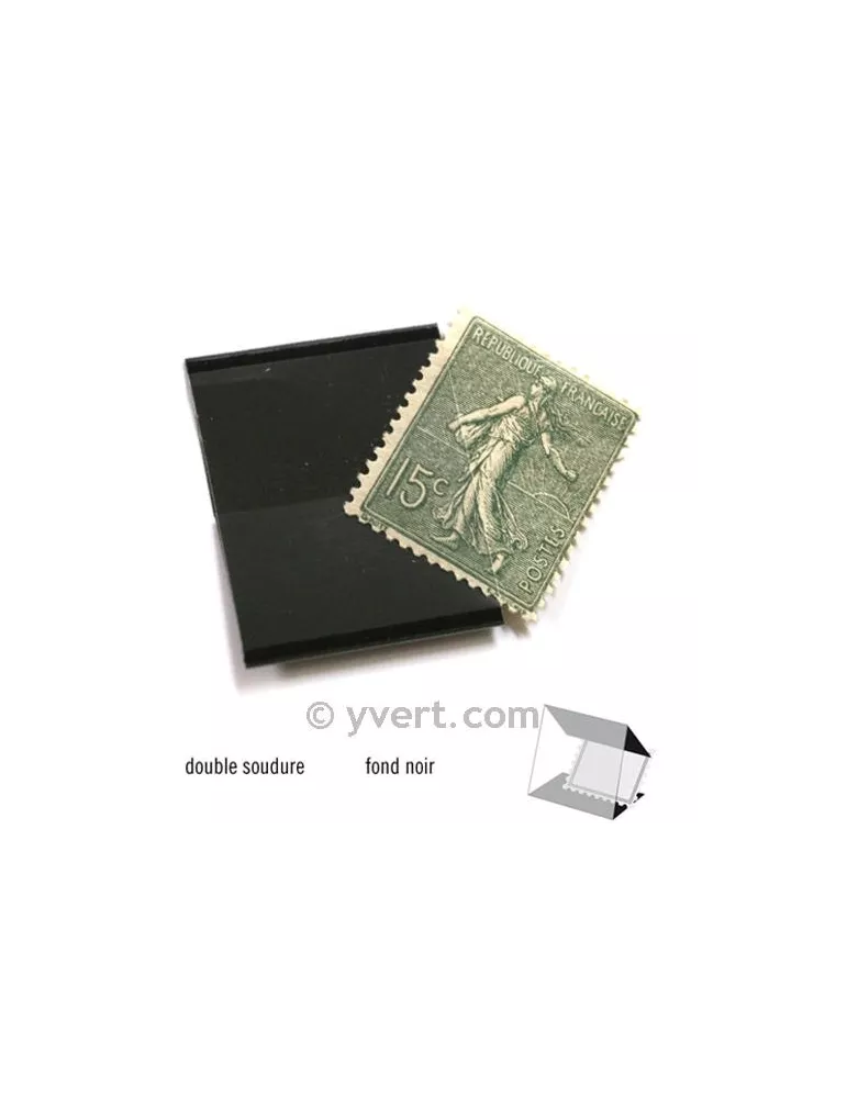 Pochettes double soudure - Lxh:20x24mm (Fond noir)