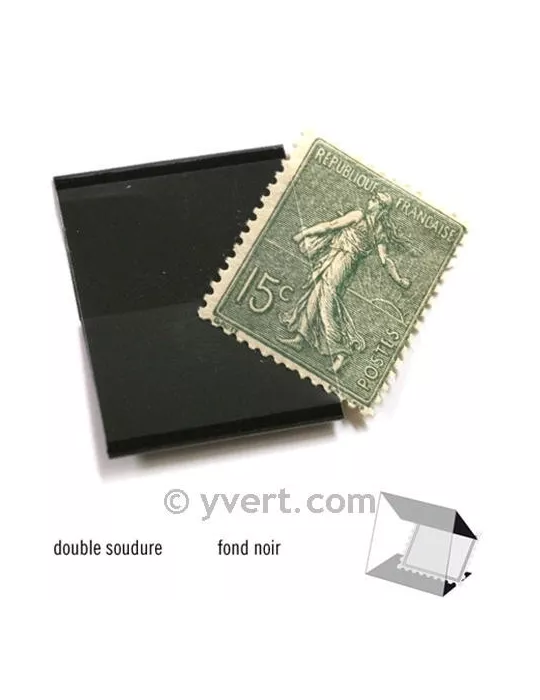 Pochettes double soudure - Lxh:20x24mm (Fond noir)