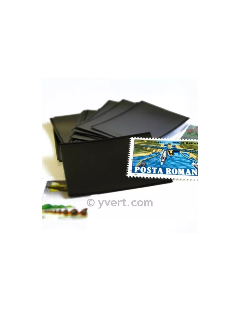 Pochettes double soudure - Lxh:53x32mm (Fond noir)