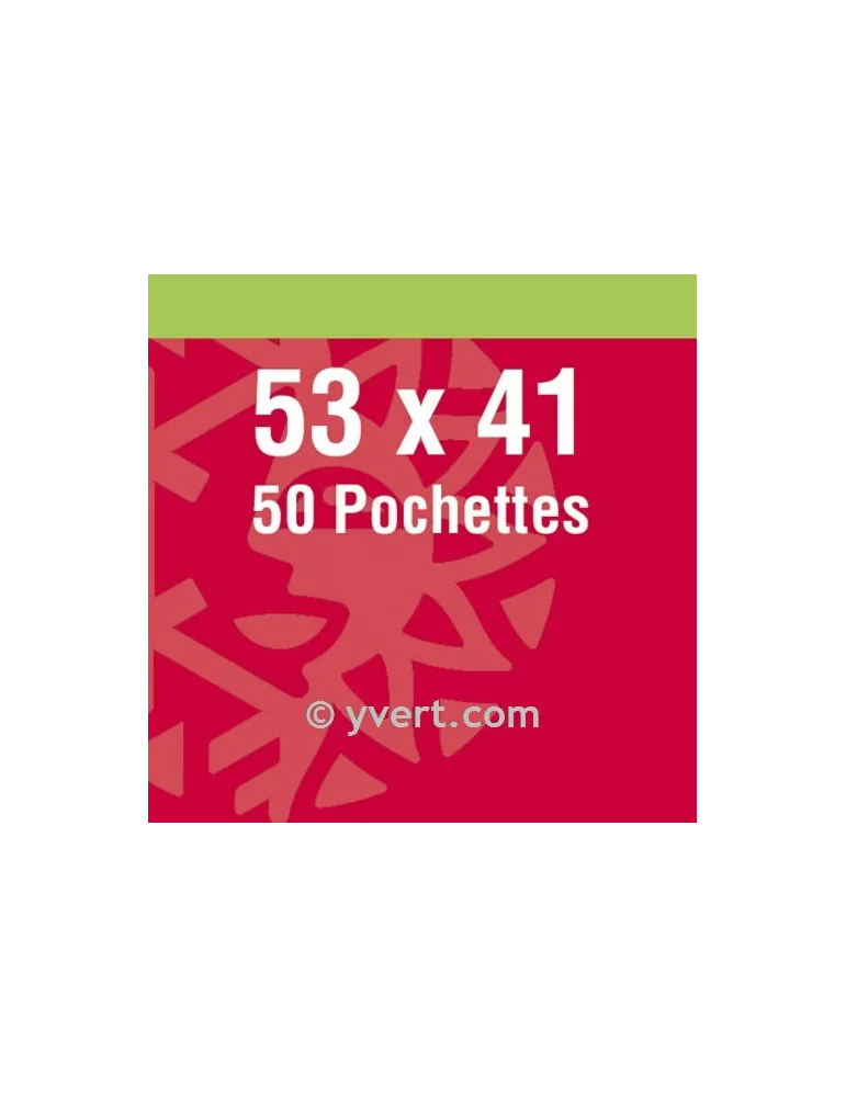 Pochettes double soudure - Lxh:53x41mm (Fond noir)