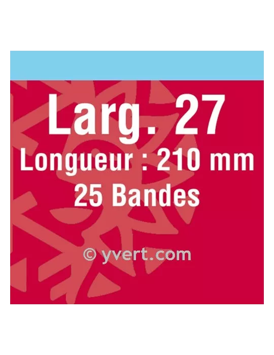 Bandes double soudure - 27mm (Fond noir)