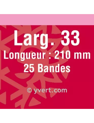Bandes double soudure - 33mm (Fond noir)
