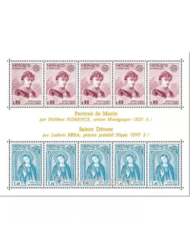 n° 10 - Timbre Monaco Bloc et feuillets