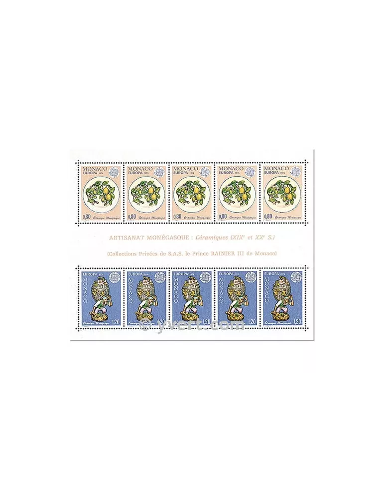 n° 12 - Timbre Monaco Bloc et feuillets