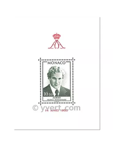 n° 16 - Timbre Monaco Bloc et feuillets