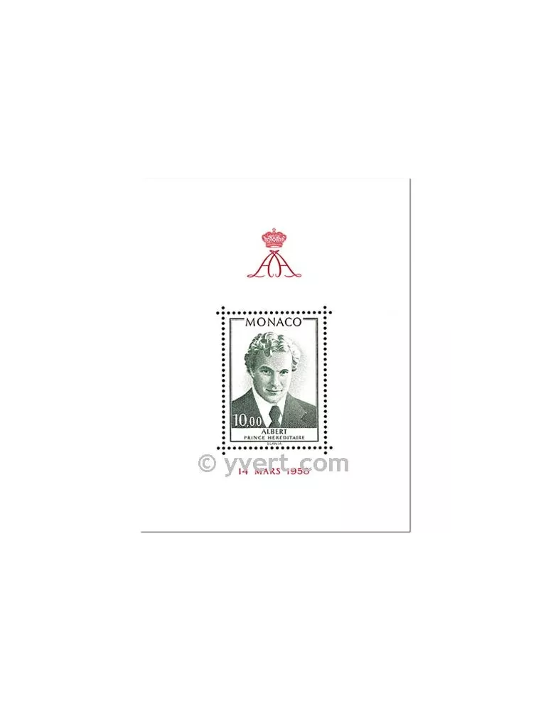 n° 16 - Timbre Monaco Bloc et feuillets