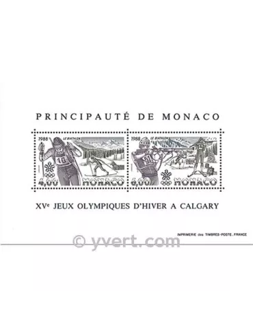 n° 40 - Timbre Monaco Bloc et feuillets