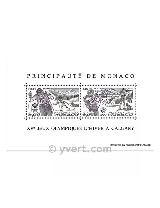 n° 40 - Timbre Monaco Bloc et feuillets