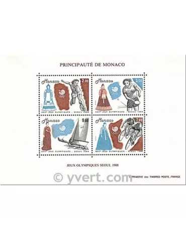 n° 42 - Timbre Monaco Bloc et feuillets