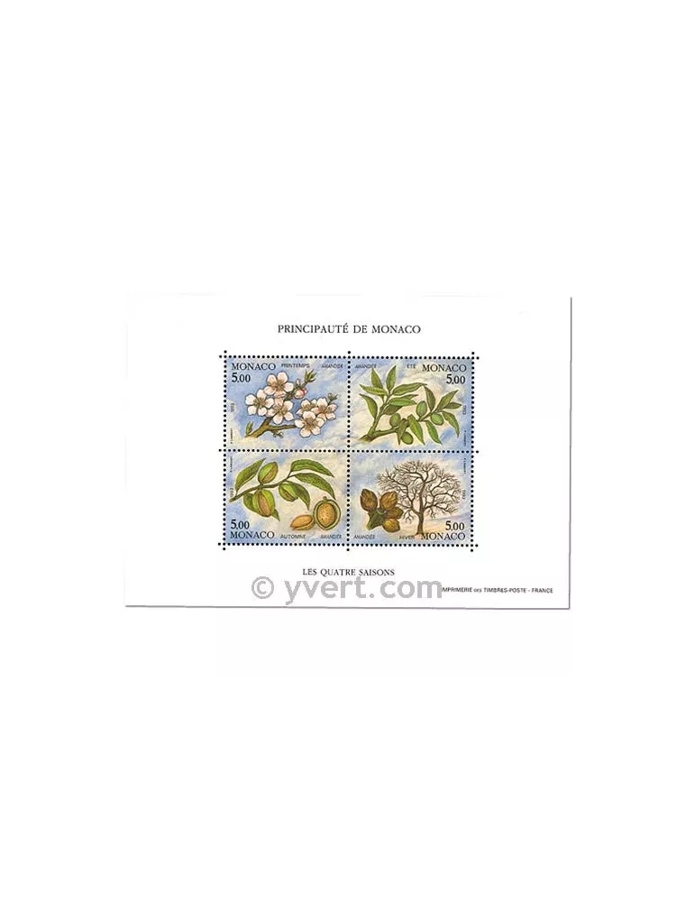n° 60 - Timbre Monaco Bloc et feuillets