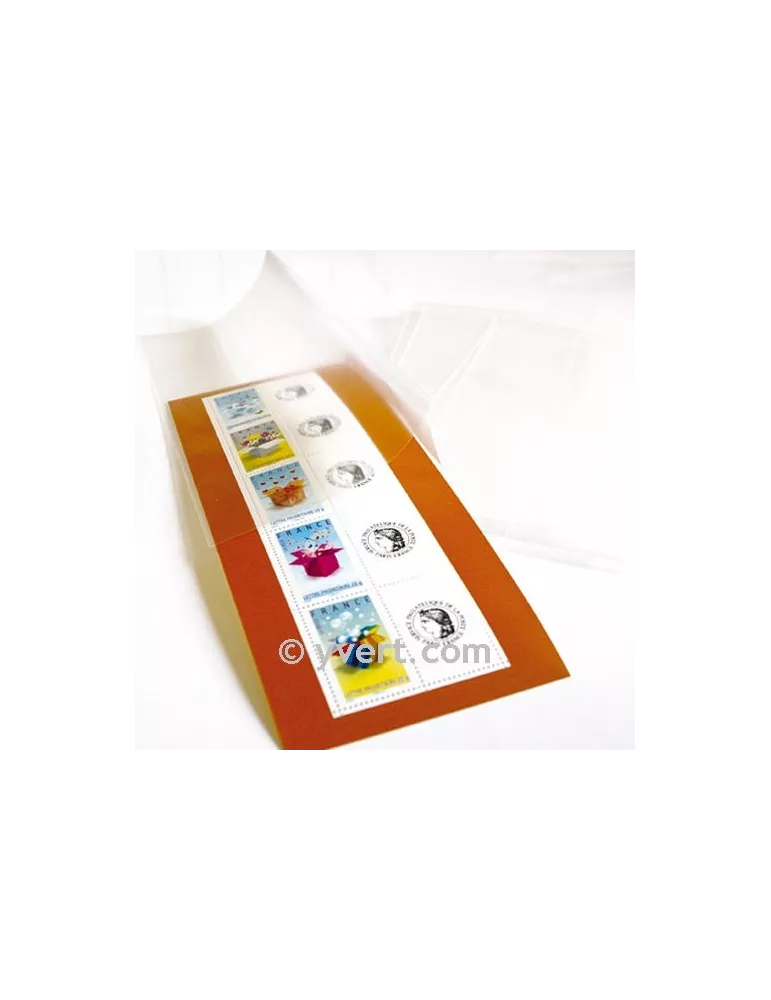 Pochettes double soudure - Lxh:102x77mm (Fond transparent)