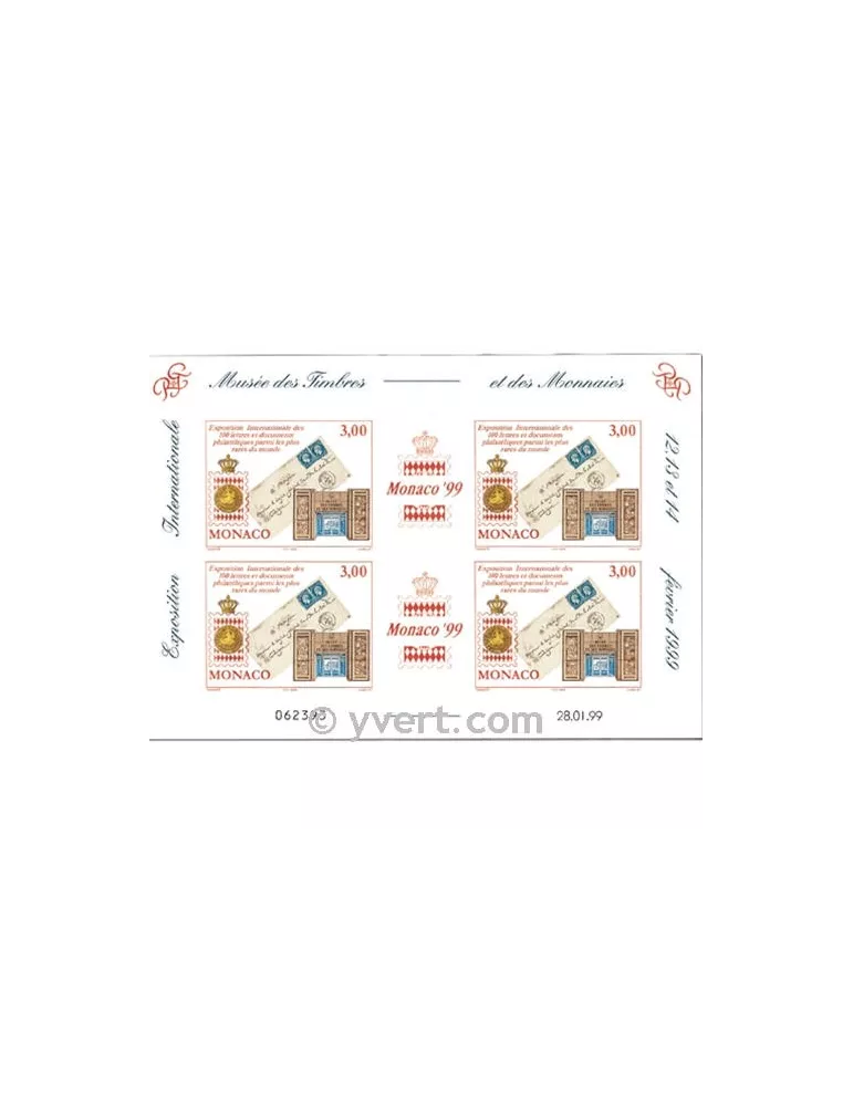 n° 81 - Timbre Monaco Bloc et feuillets