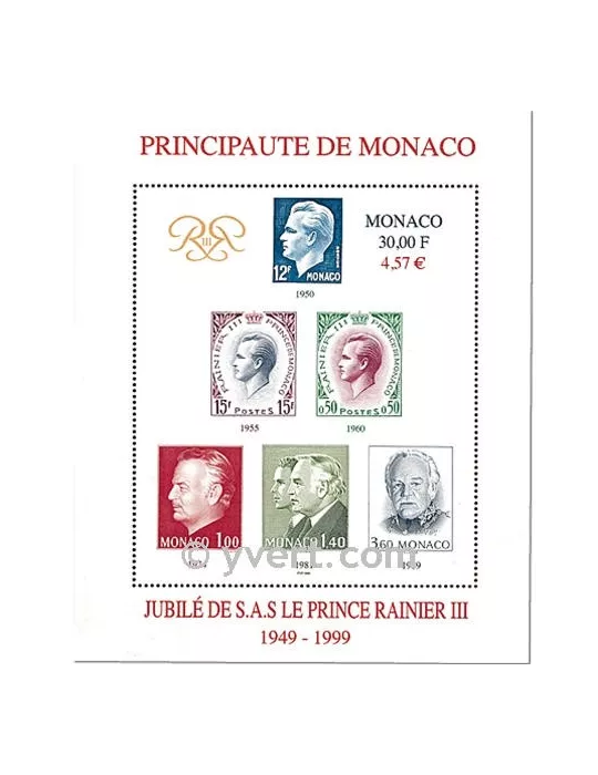 n° 83 - Timbre Monaco Bloc et feuillets
